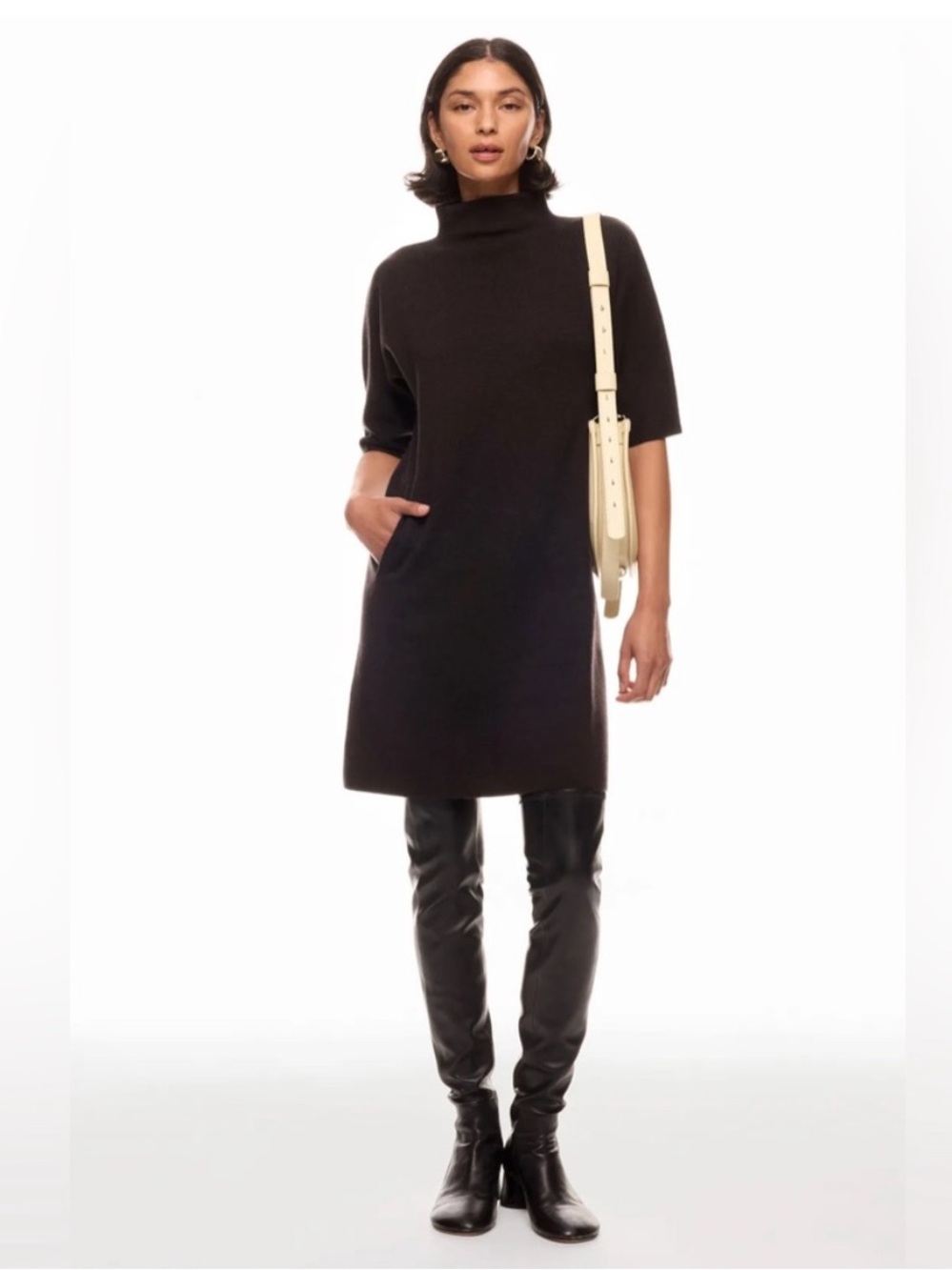 Ann Mashburn Rowan Funnel Neck Dress, Size: L